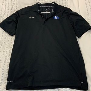 black Nike BYU polo